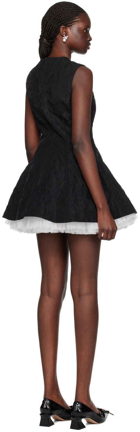 SHUSHU/TONG Black Puffy Minidress
