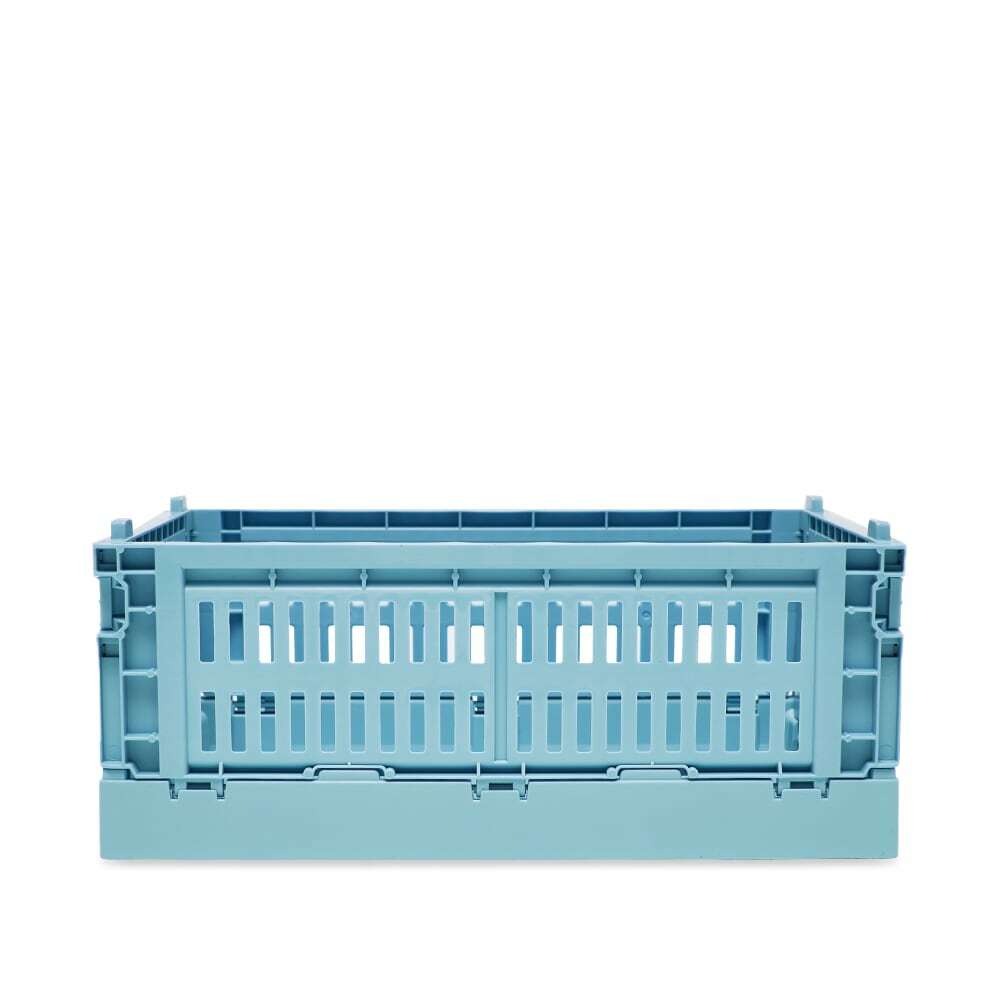HAY Small Recycled Colour Crate in Light Blue
