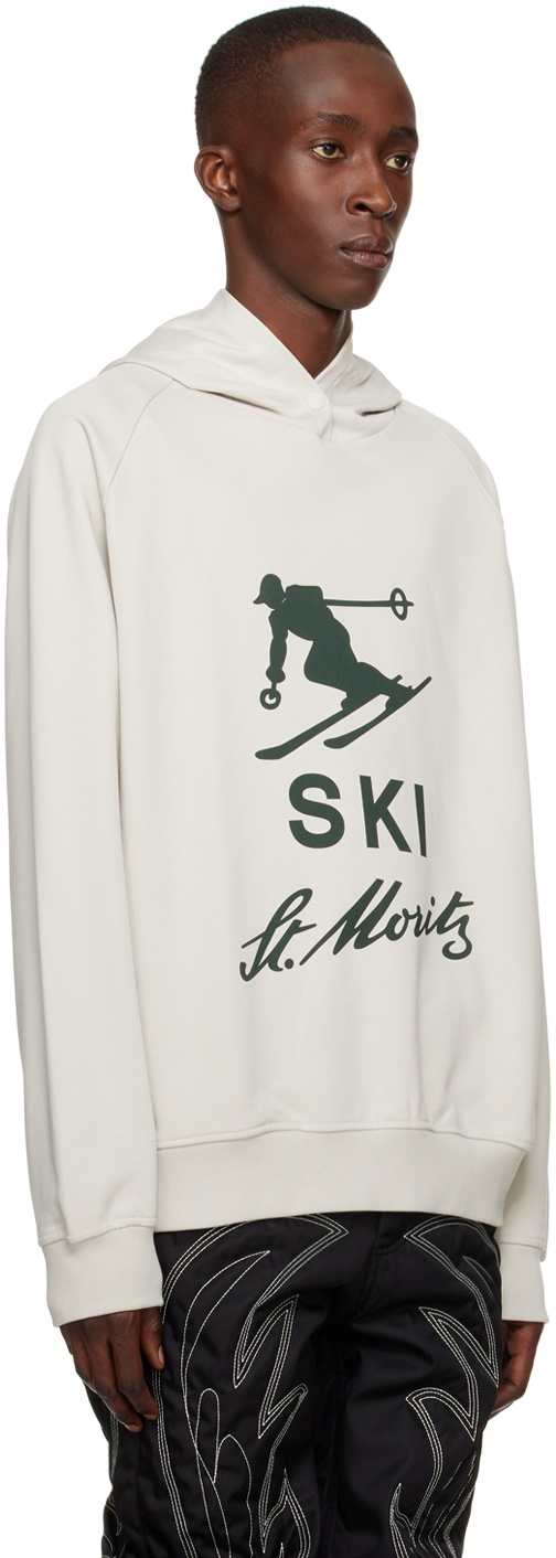 Bally Gray Printed Hoodie
