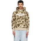 BAPE Beige Color Camo Pullover Hoodie
