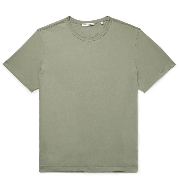 Photo: Our Legacy - Cotton-Jersey T-Shirt - Men - Army green