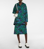 Plan C - Floral twill top