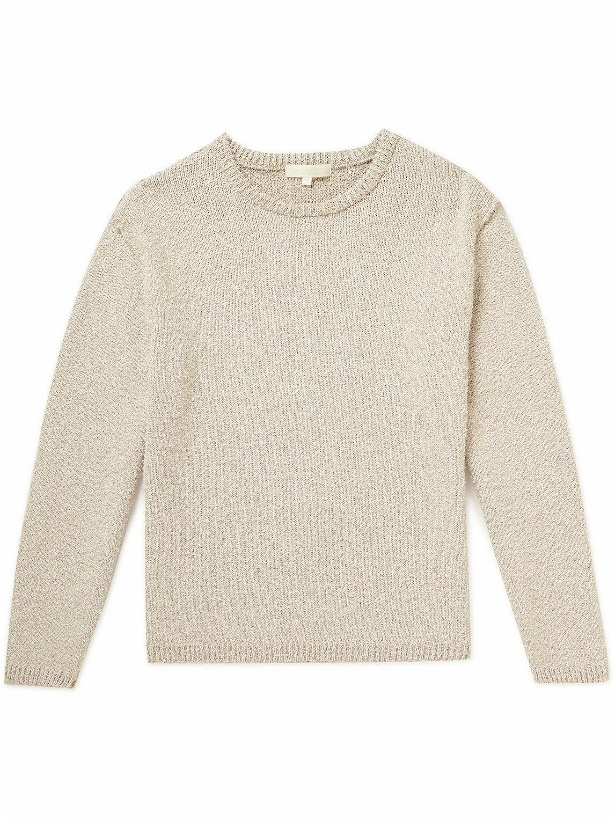 Photo: mfpen - Bouclé-Knit Sweater - White