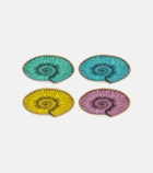 Jonathan Adler Sirena set of 4 porcelain coasters