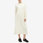 Snow Peak Women's Recycled Cotton Midi Dress in Ecru