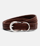 Déhanche Loom braided leather belt