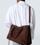 Balenciaga Le City Large suede tote bag