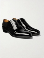 GUCCI - Logo-Embellished Patent-Leather Oxford Shoes - Black
