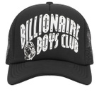 Billionaire Boys Club Men's Arch Logo Trucker Cap in Black 