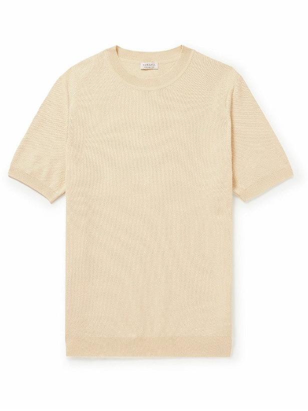 Photo: Sunspel - Knitted Cotton T-Shirt - Neutrals