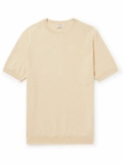 Sunspel - Knitted Cotton T-Shirt - Neutrals
