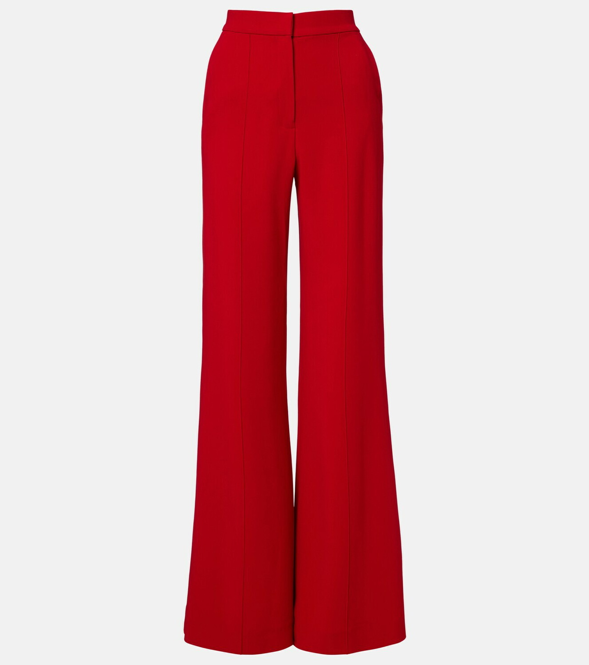 Elie Saab High-rise cady flared pants