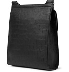 Mulberry - Antony Croc-Effect Leather Messenger Bag - Black