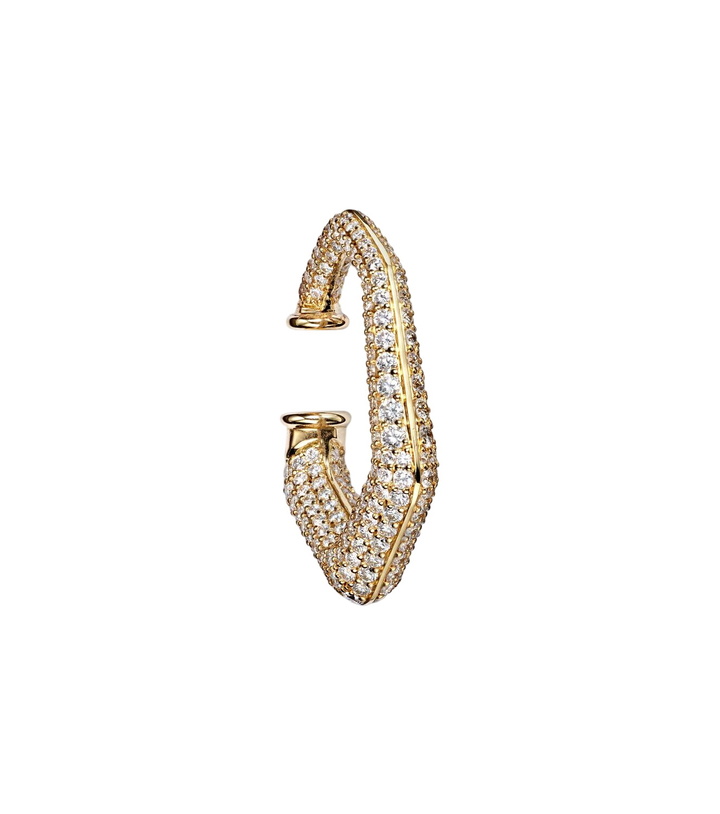 Photo: Ananya Carved 18kt gold ear cuff with diamonds