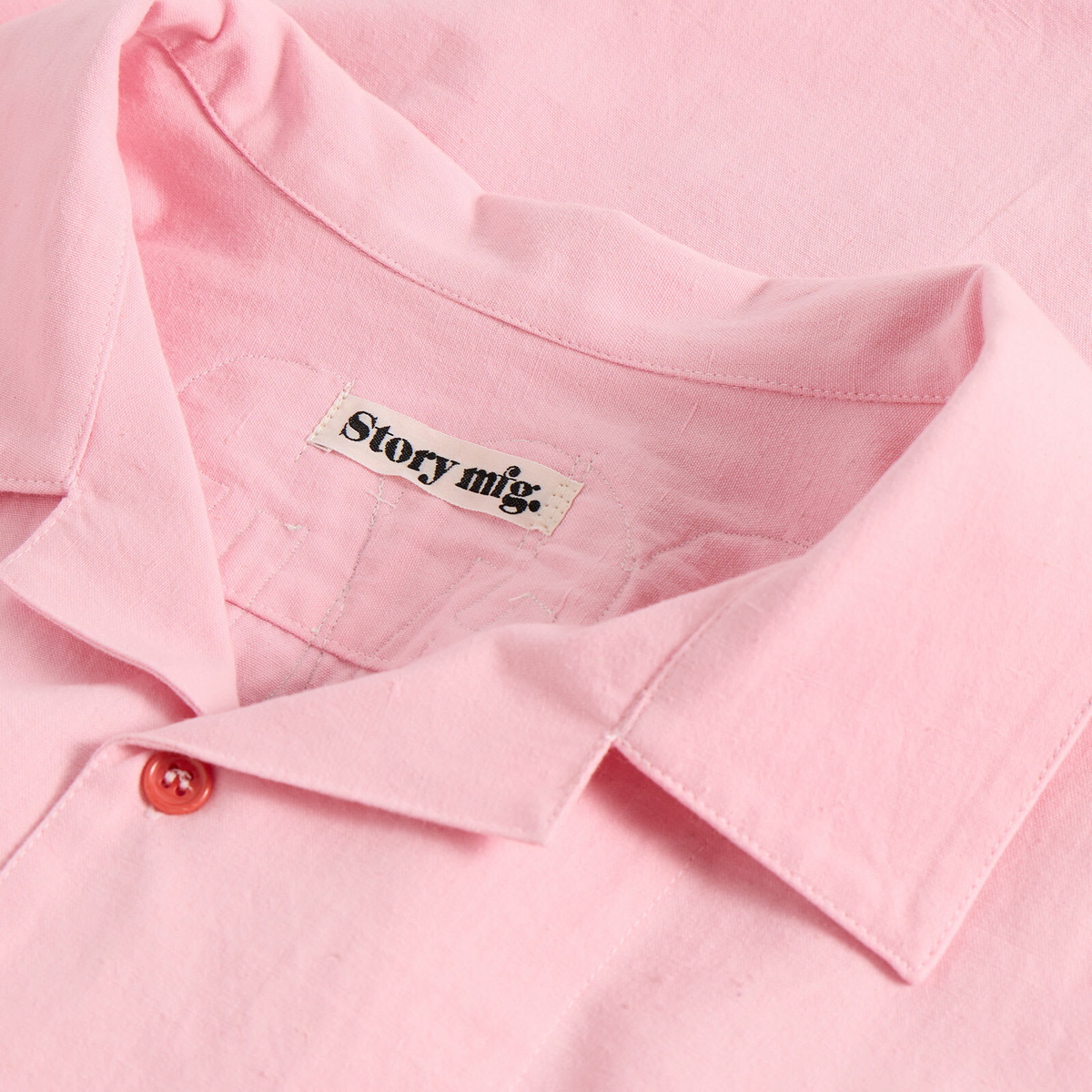 Story mfg. Greeting Shirt - Presented by END. in Pink