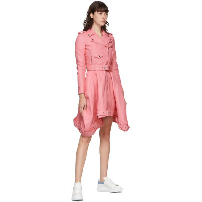 Moschino Pink Leather Short Dress Moschino Moschino Pink Leather Short Dress Moschino