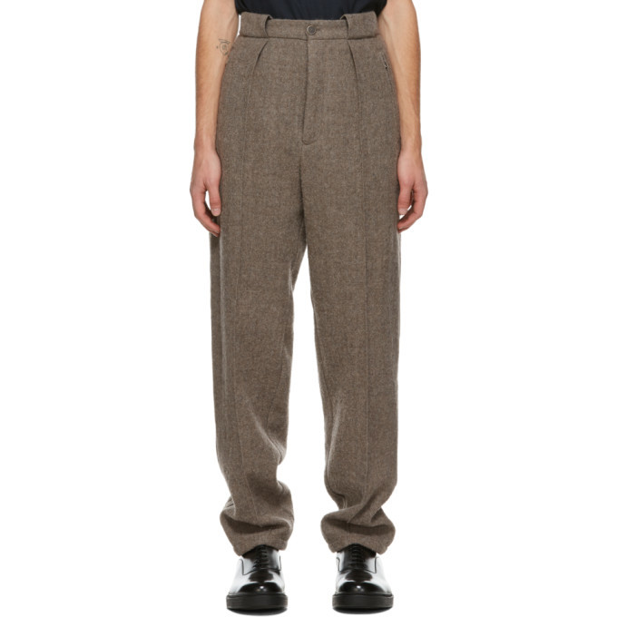 Photo: Giorgio Armani Brown Shetland Wool Trousers