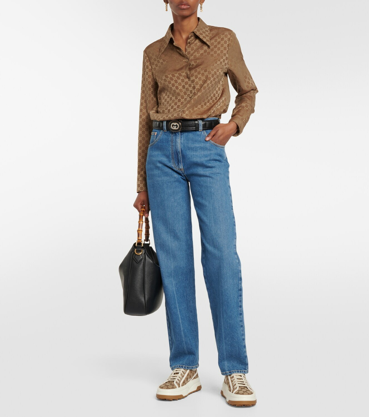 GUCCI    ジージーパターン GGパターン コインウォレットフォレストグリーン GGパターン
