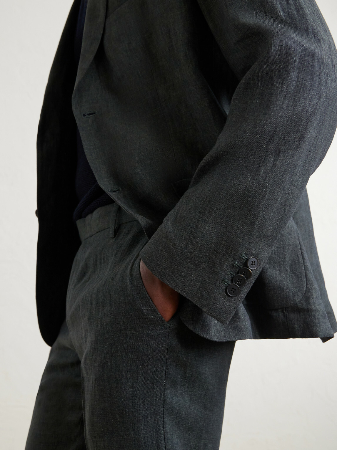 Sunspel - Linen Suit Jacket - Gray