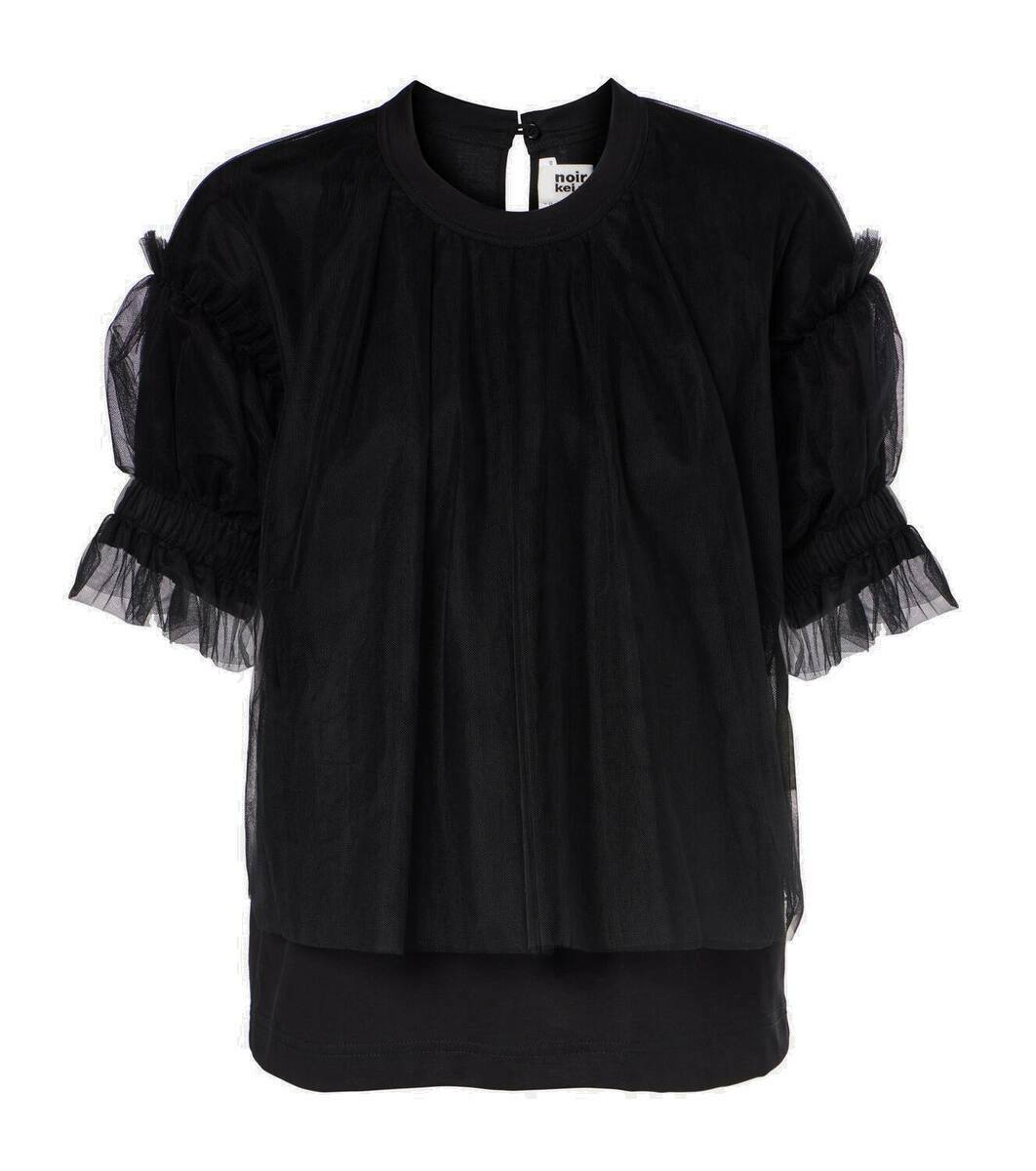 Noir Kei Ninomiya Cotton Broad Blouse Blouses 600048926blk