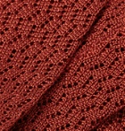 Rubinacci - 6cm Knitted Silk Tie - Red