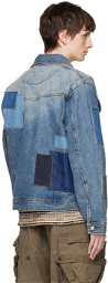 Andersson Bell Blue Patchwork Denim Jacket