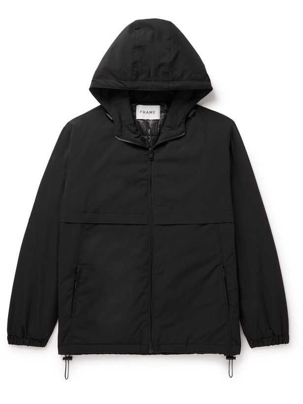 Photo: Frame - Tech-Shell Hooded Jacket - Black