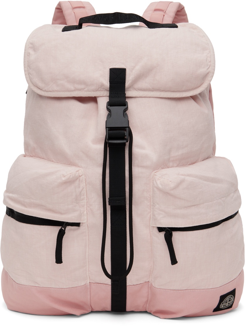 Photo: Stone Island Pink Drawstring Backpack
