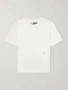 Drake's - Nanga Printed Cotton-Jersey T-Shirt - Neutrals