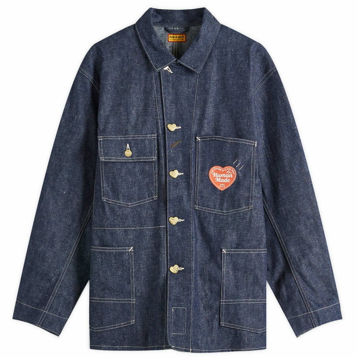 Photo: Human Made Men's Denim Past Coverall Jacket in Indigo