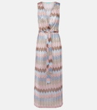 Melissa Odabash Bria belted knitted maxi dress