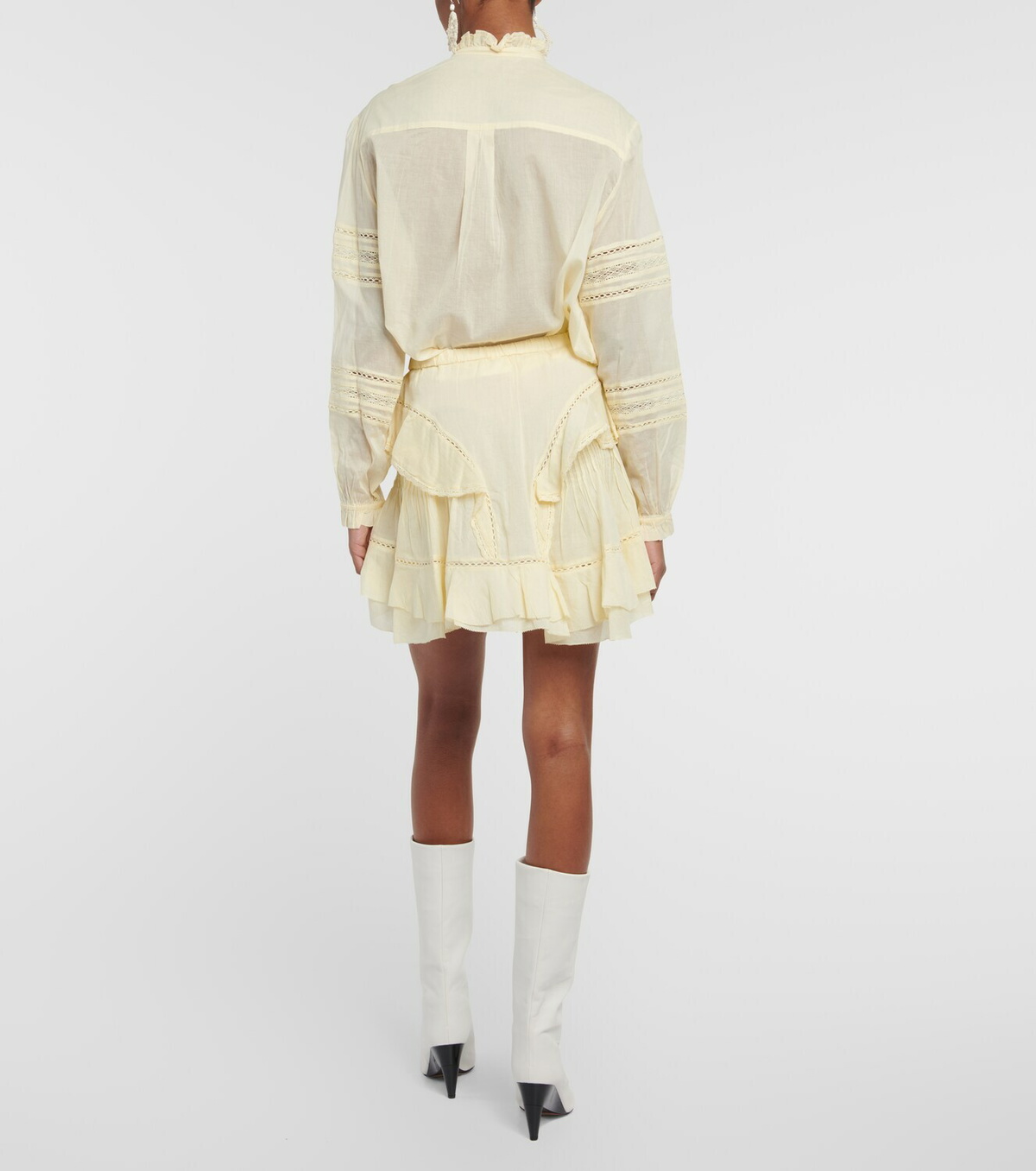 Marant Etoile Moana ruffled cotton miniskirt Isabel Marant