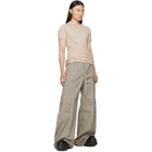 Rick Owens Taupe Tower Double S/S T-shirt