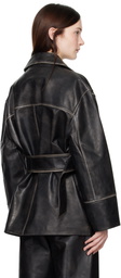 Stand Studio Black Willow Leather Jacket