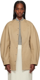 AURALEE Tan Washed Finx Chino Half Coat