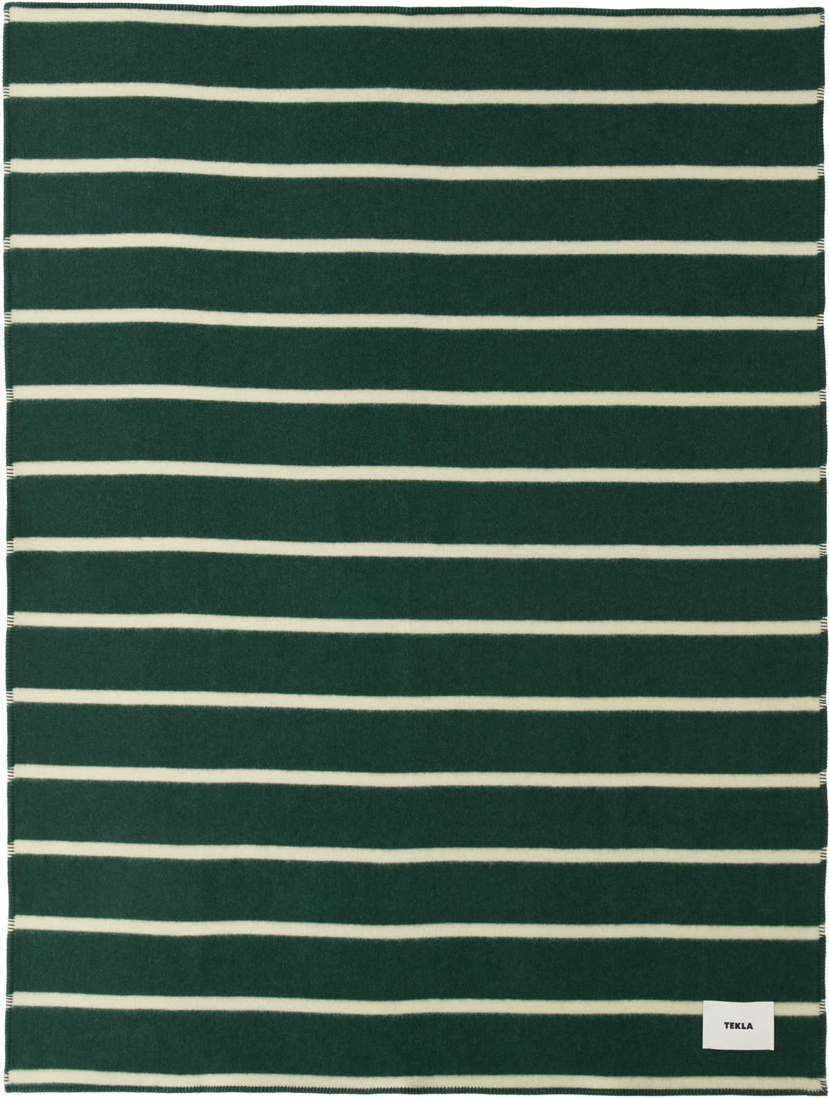 Tekla Beige & Green Lambswool Blanket