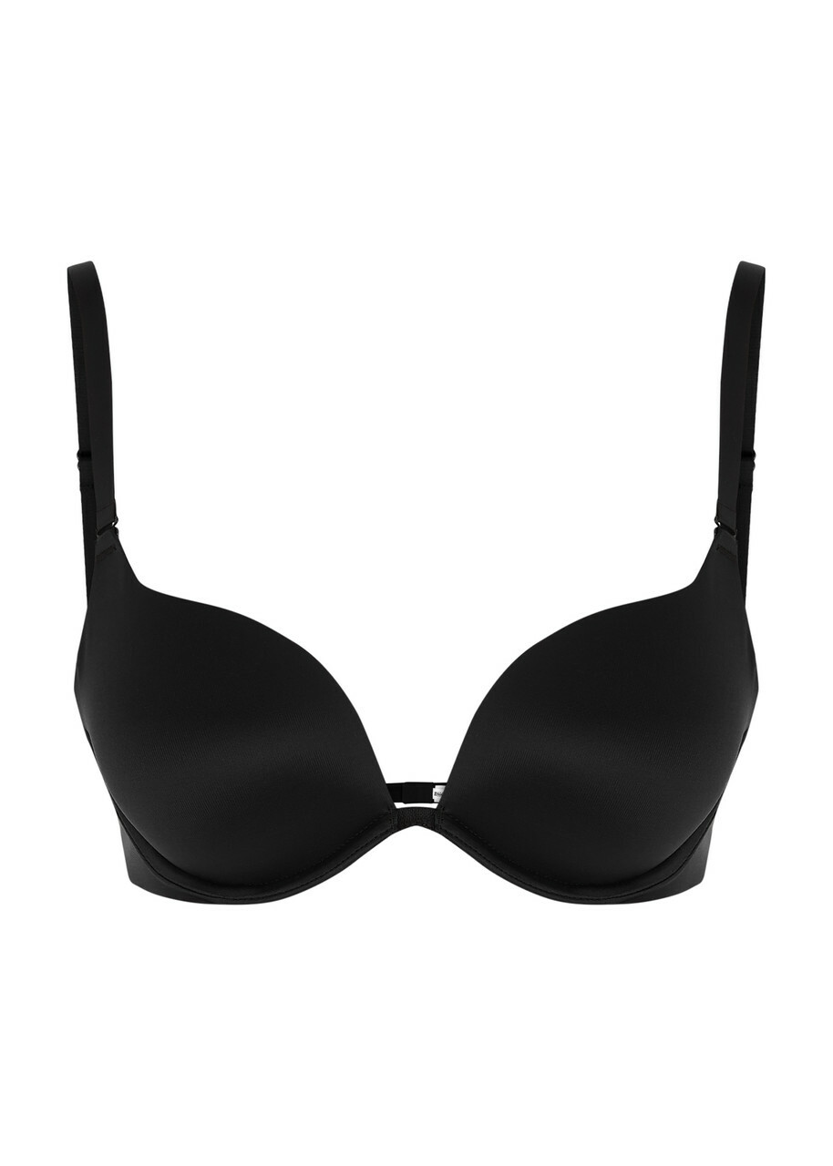 Wolford Sheer Touch Satin Push-up bra Black