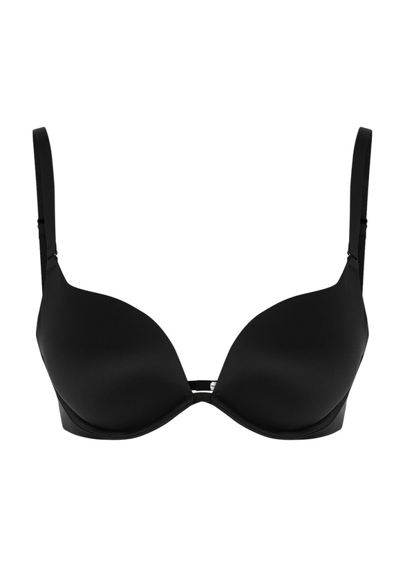 Photo: Wolford Sheer Touch Satin Push-up bra Black
