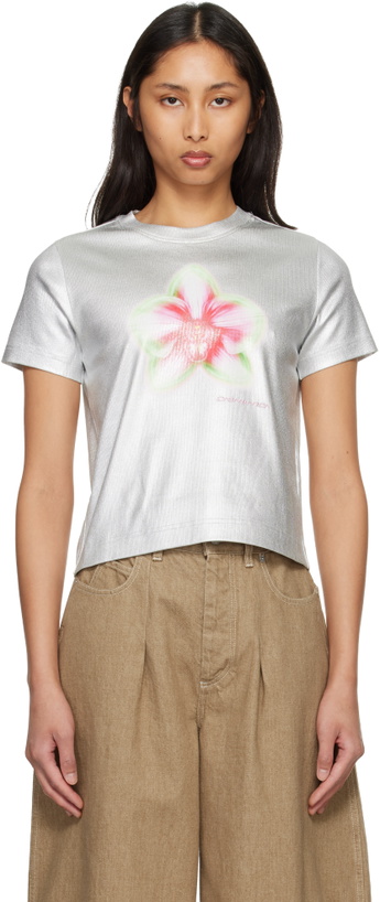 Photo: Casablanca Silver Ribbed T-shirt