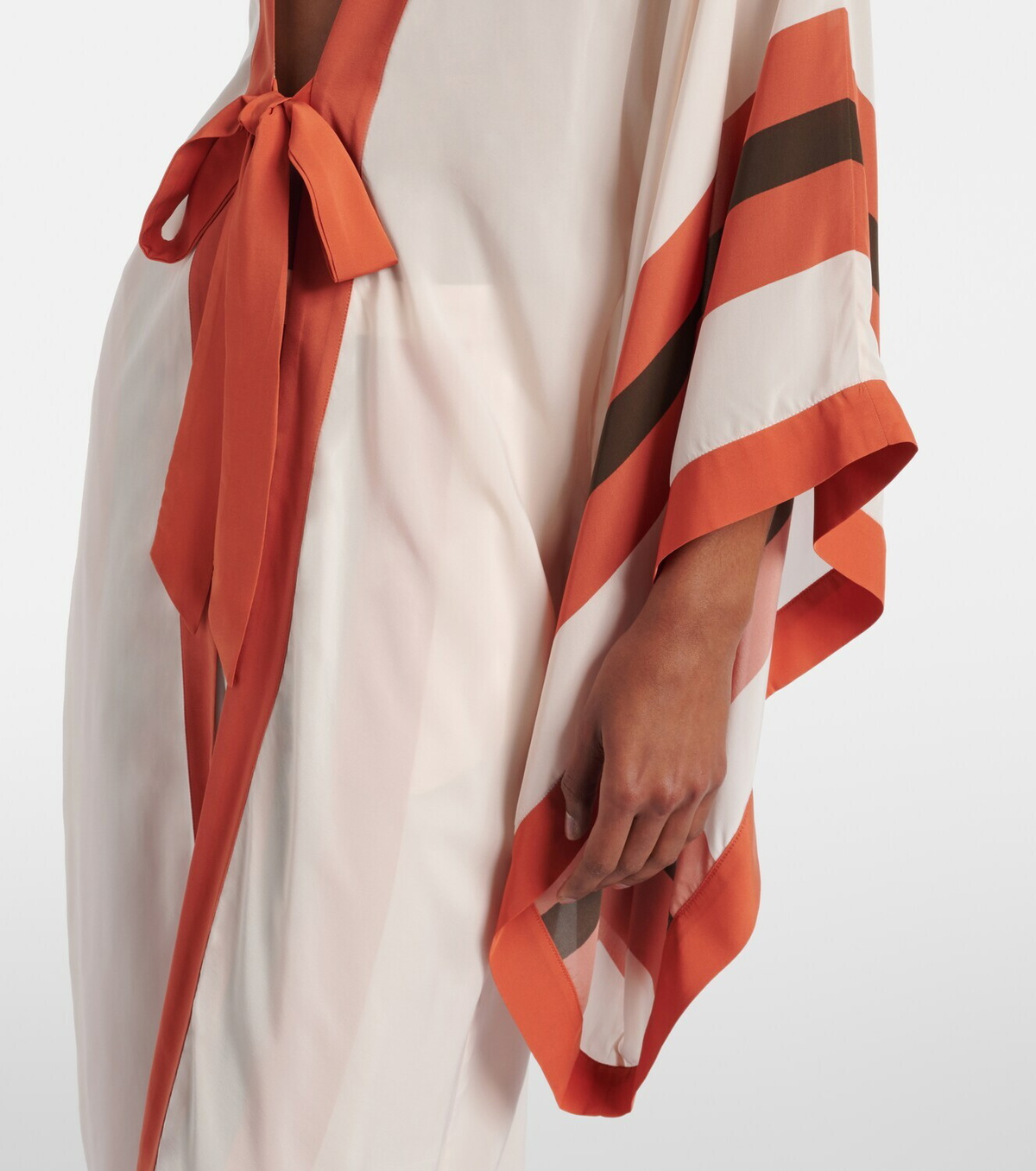Adriana Degreas Striped kaftan