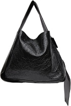 Acne Studios Black Patent Bucket Bag