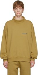 Essentials Khaki Mock Neck Sweatshirt