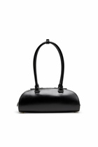 Diesel 1DR Dome - Elongated bowling bag in leather - Shoulder Bags Womens in Black