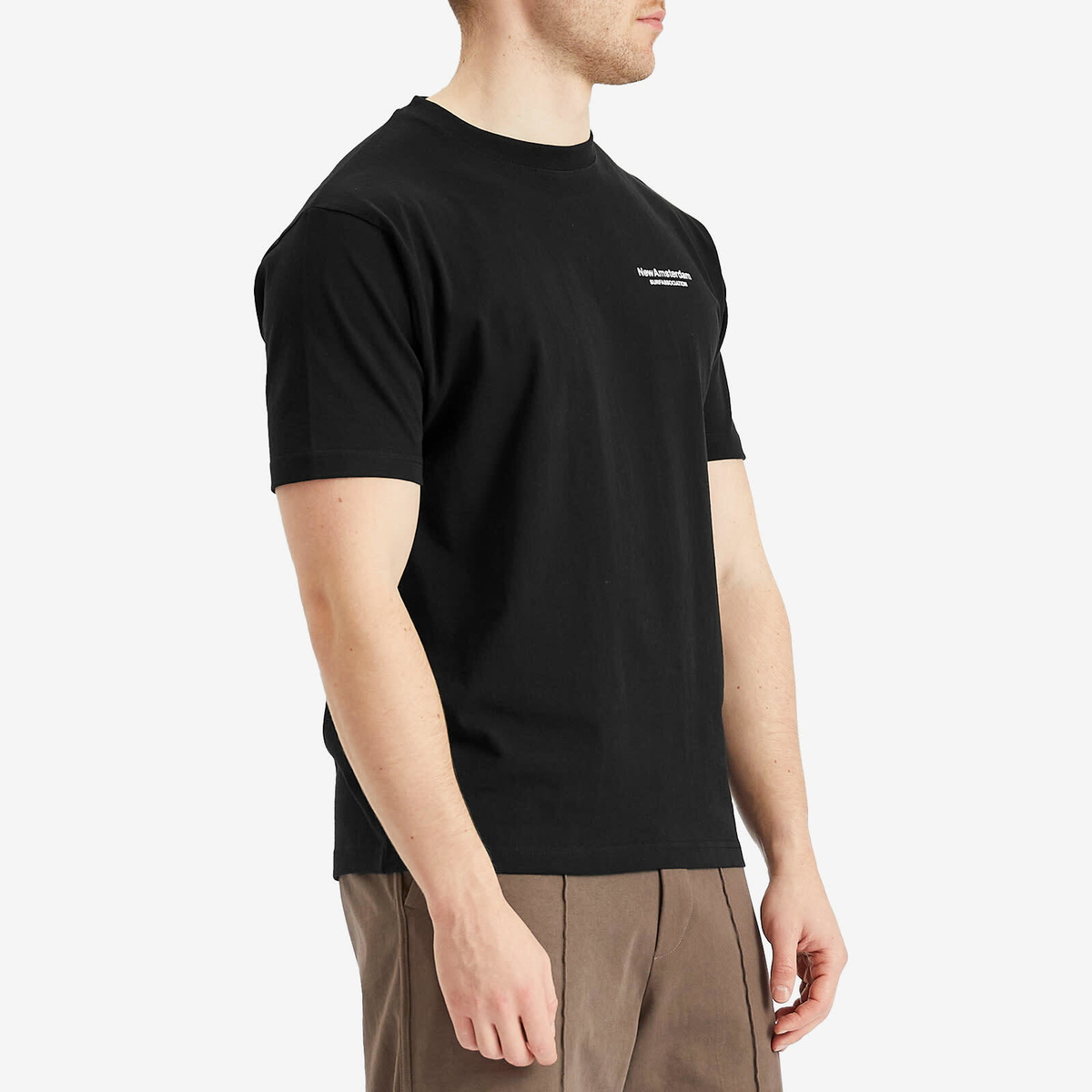 New Amsterdam Surf Association Men's Seal Logo T-Shirt in Black