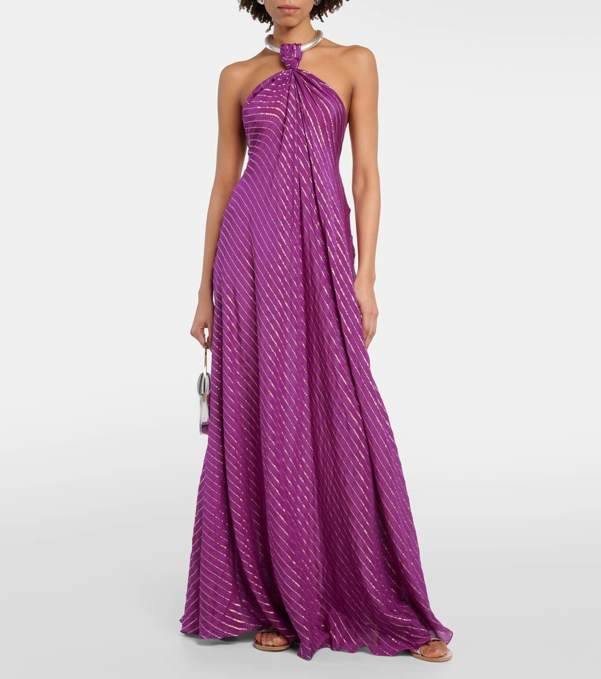 Johanna Ortiz Majestic Power silk and Lurex maxi dress Johanna Ortiz
