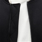 Dries Van Noten Men's Vellow Wool Bomber Jacket in Black