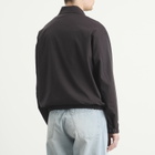 Kaptain Sunshine Men's Wool Poplin Zip Blouson in Espresso