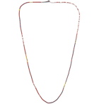 Mikia - Beaded Necklace - Red