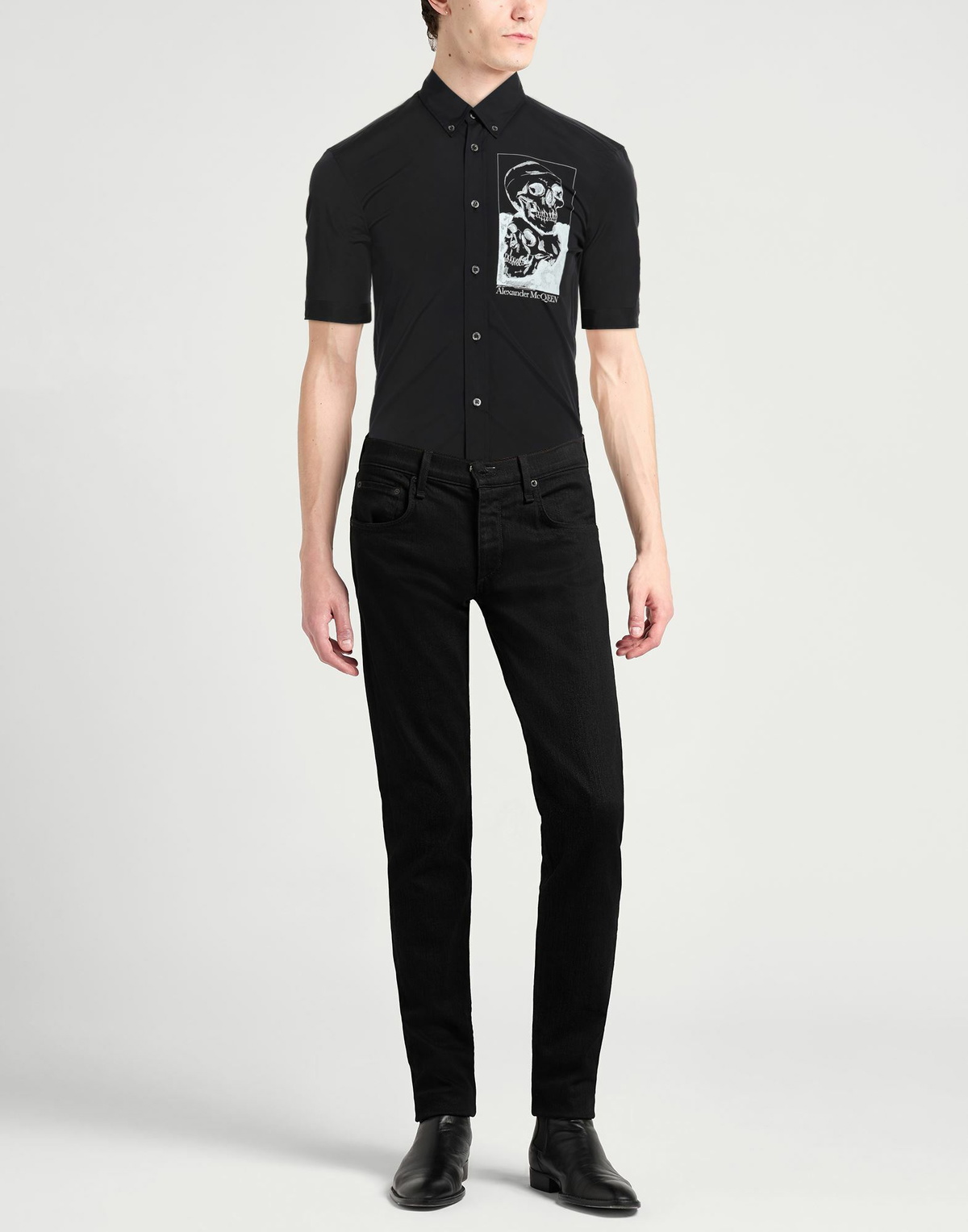 Mcqueen Mens Shirt Midnight in Blue