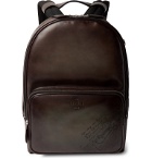 Berluti - Scritto Leather Backpack - Brown